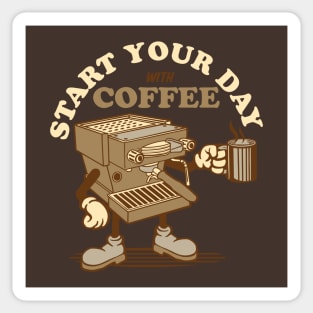 Retro Coffee Sticker